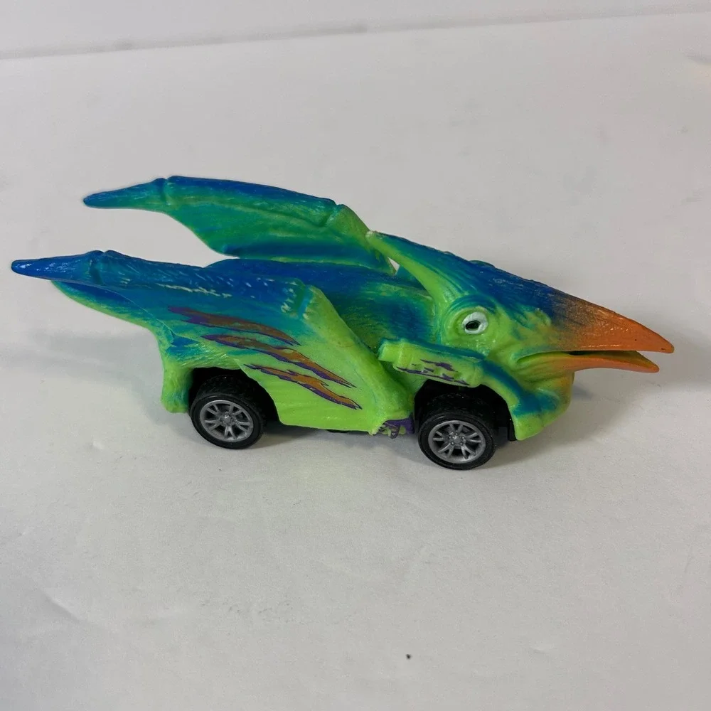 Dinosaur Pull Back Toy Cars Set of 5 Prehistoric Monster Truck Racing Vehicles